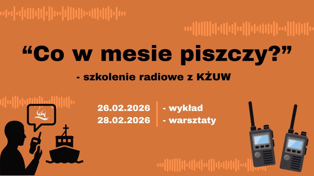 Grafika Co w mesie piszczy? - szkolenie radiowe z KŻUW